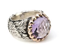 Anello Laurent Gandini Donna FLEURS in Argento Ametista #1450 - #1450